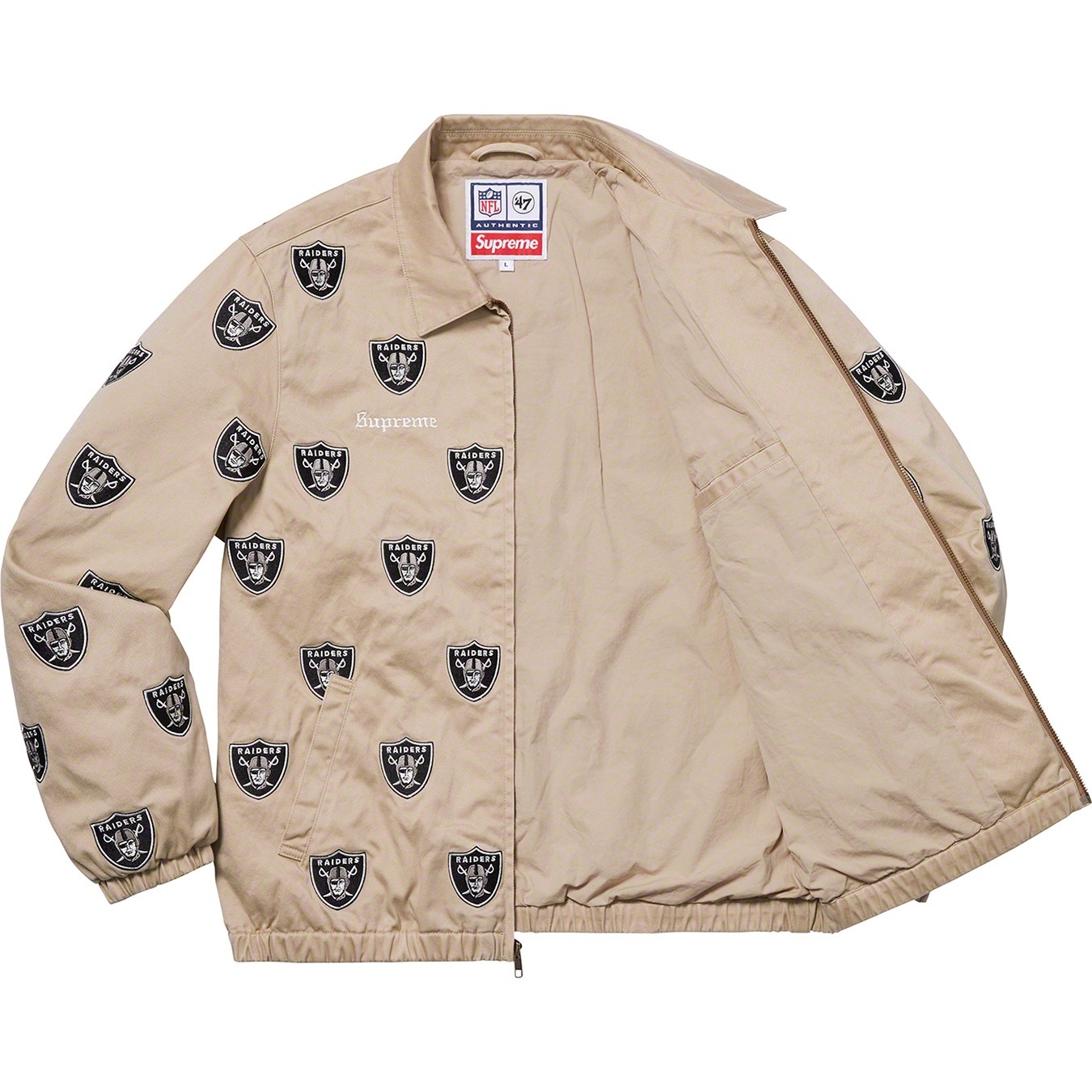 Supreme®/NFL/Raiders/'47 Embroidered Harrington Jacket view 9